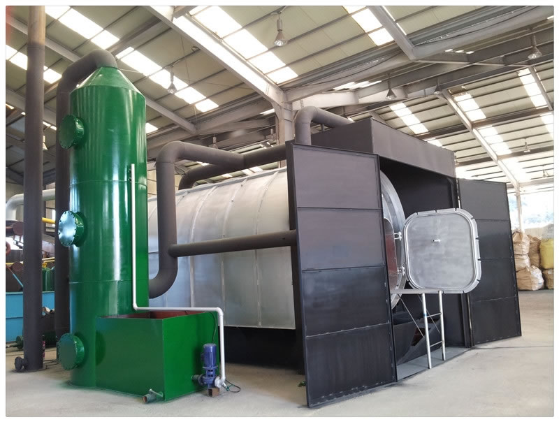 installed 5Tons per Day waste tire recycling machine for Romania project